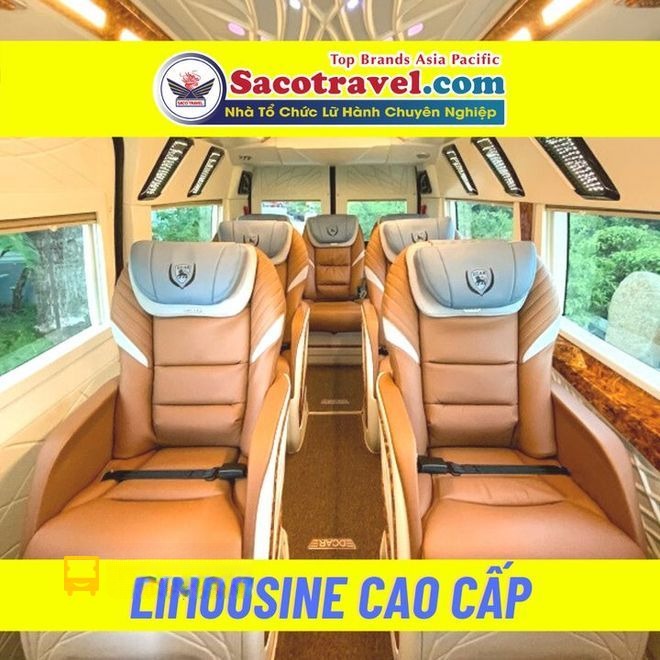 Xe Saco Travel Ghế ngồi Nội thất Limousine 9 chỗ
