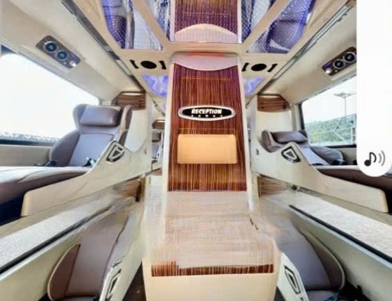 Xe Hải Đăng (Thanh Hóa) Nội thất Limousine giường nằm 34 chỗ