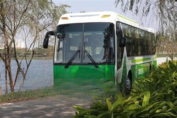 Xe Green Bus (Quảng Ninh) Mặt trước xe 