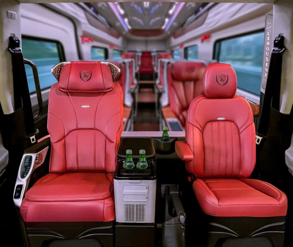 Xe Đức Đạt Nội thất Limousine 10 chỗ