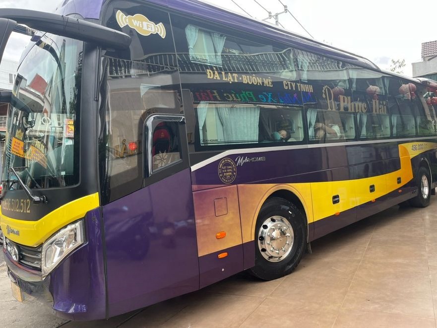 Xe Phúc Hải Bên hông xe Giường nằm 44 chỗ