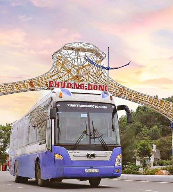 Xe Xuân Trường (Quảng Ninh) Mặt trước xe Giường nằm 40 chỗ