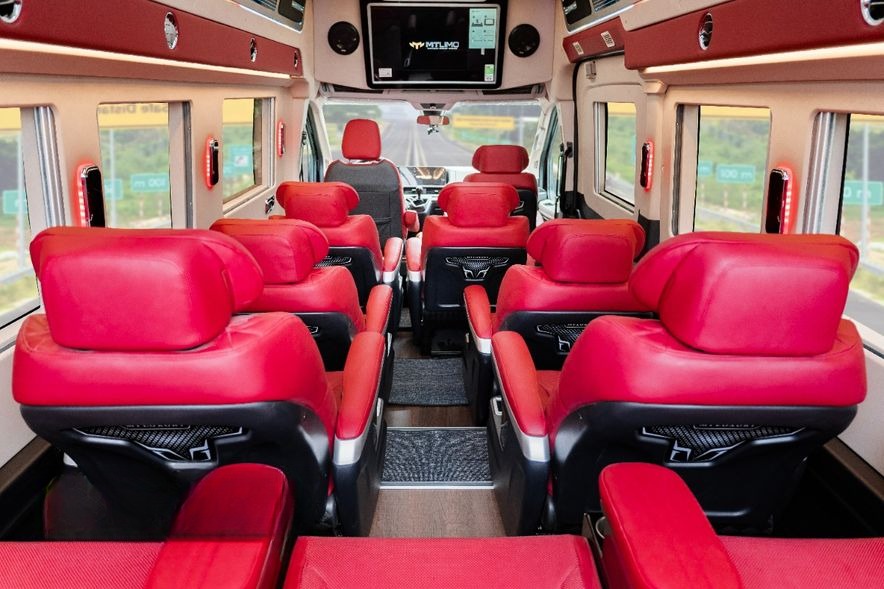 Xe Duy Quang Limousine Ghế ngồi Nội thất Limousine 10 chỗ