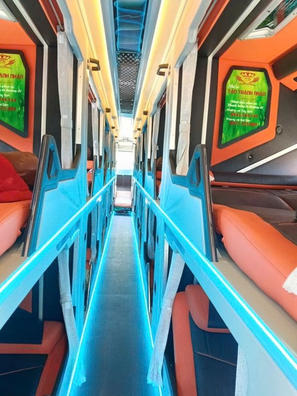 Xe Tân Thành Nhân (Bình Định) Giường nằm Tiện ích Nội thất Limousine 24 phòng