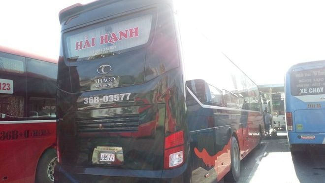 Xe Hải Hạnh Mặt sau xe Limousine giường phòng 34 chỗ