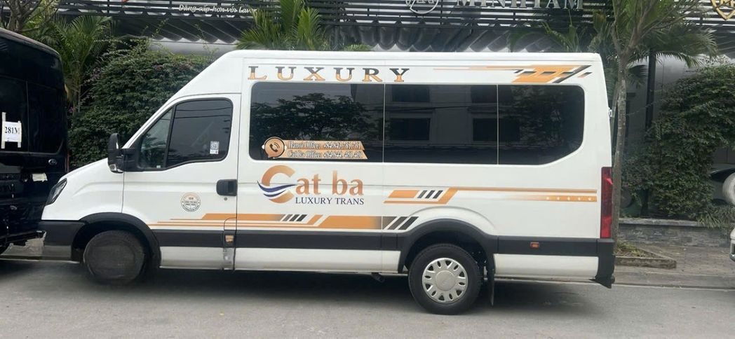 Xe Limousine Travel Mặt sau xe Xe 12 chỗ ngồi
