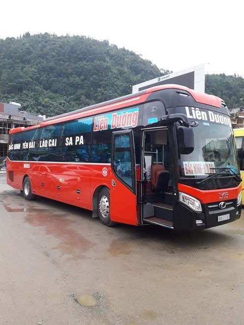 Xe Liên Dương Bên hông xe Giường nằm 44 chỗ