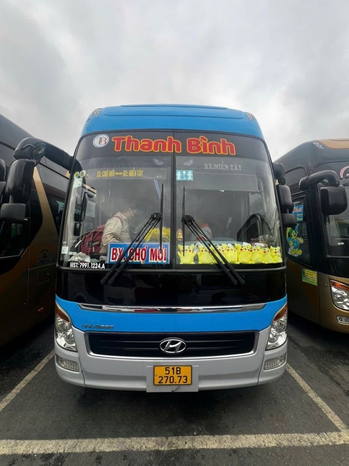 Xe Thanh Bình ĐP Mặt trước xe Giường nằm 41 chỗ