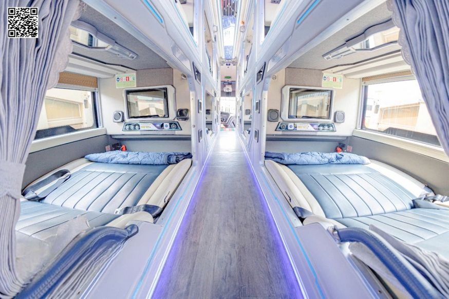 Xe Bình Minh Tải Giường nằm Tiện ích Nội thất Limousine 22 Phòng Đôi