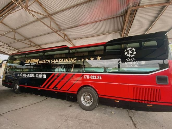 Xe An Bình (Thái Bình) Bên hông xe Giường nằm 40 chỗ
