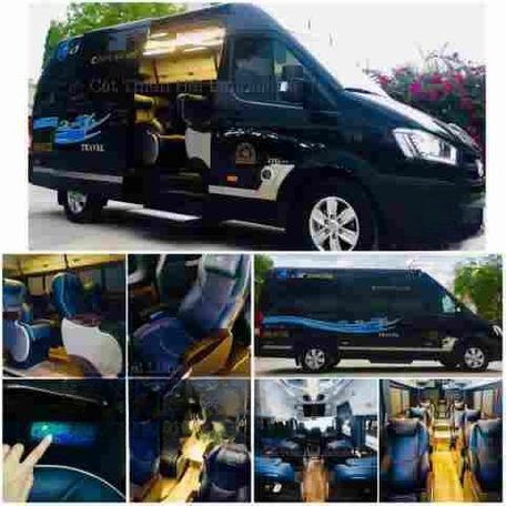 Xe Cát Thiên Hải Limousine Nội thất Bên hông xe Limousine 12 chỗ Massage