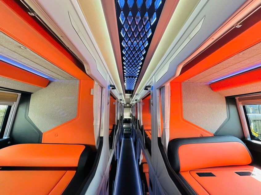 Xe Nhật Dương - Bình Minh Bus Nội thất Limousine 22 Phòng Đôi Luxury (WC)