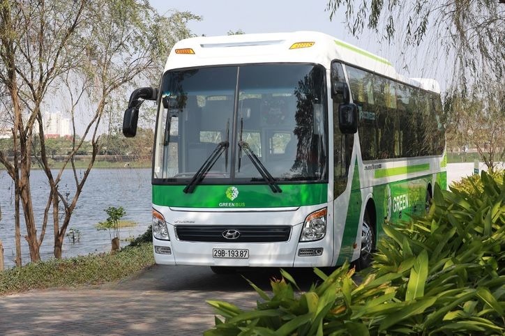 Xe Green Travel Mặt trước xe Giường nằm 40 chỗ