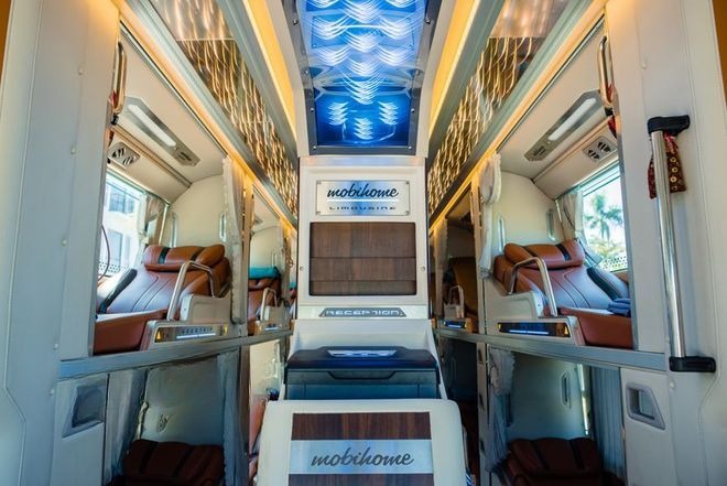 Xe KT Travel Huế Tiện ích Nội thất Giường nằm Limousine 32 giường (WC)