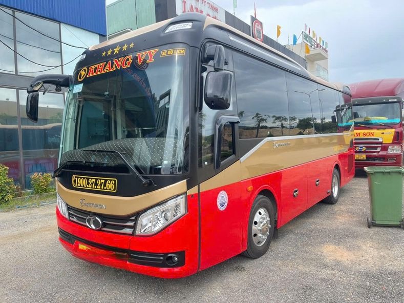 Xe Khang Vy Limousine Mặt trước xe Limousine 19 Chỗ