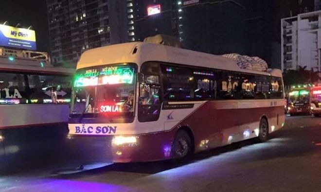 Xe Thanh Thắng (Sơn La) Bên hông xe Giường nằm 40 chỗ