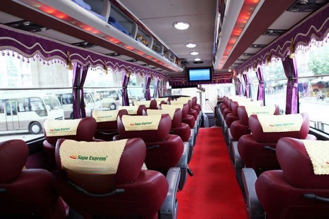 Xe Sapa Express Nội thất Ghế nằm 29 chỗ VIP