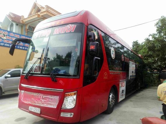 Xe Thọ Mười Mặt trước xe Giường nằm 40 chỗ