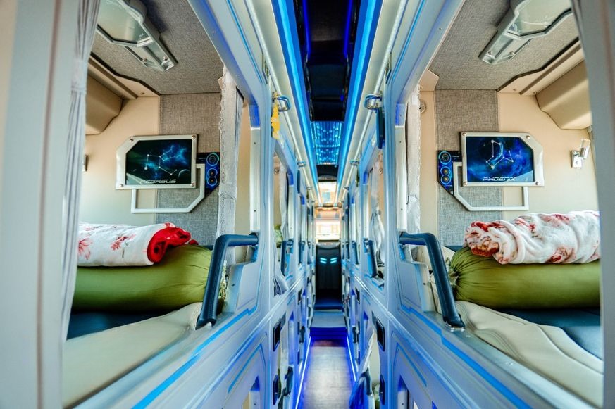 Xe Bình Tâm Giường nằm Tiện ích Nội thất Limousine 24 phòng