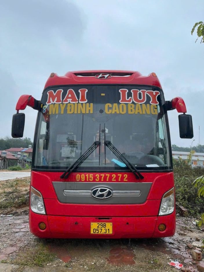 Xe Mai Luy (Cao Bằng) Mặt trước xe Giường nằm 42 chỗ