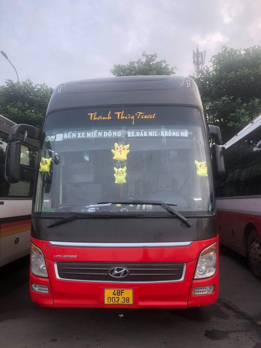 Xe Thanh Thuỷ (Đắk Nông) Mặt trước xe Limousine 34 giường