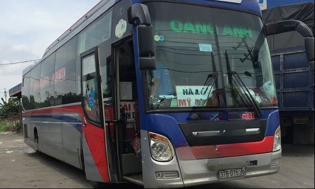 Xe Mạnh Đình Mặt trước xe Giường nằm 44 chỗ