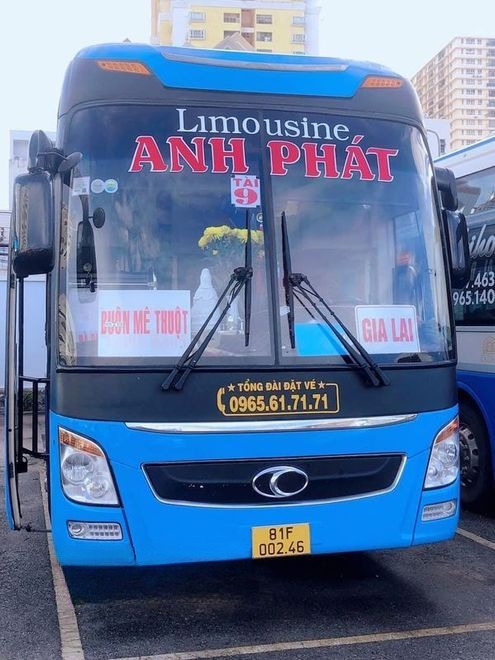 Xe Anh Phát Mặt trước xe Giường nằm 43 chỗ