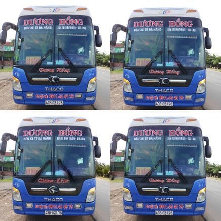 Xe Dương Hồng Mặt trước xe Giường nằm 43 chỗ (Mới)