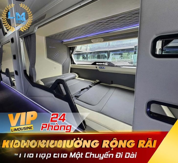 Xe Lục Mão Giường nằm Tiện ích Limousine 24 phòng