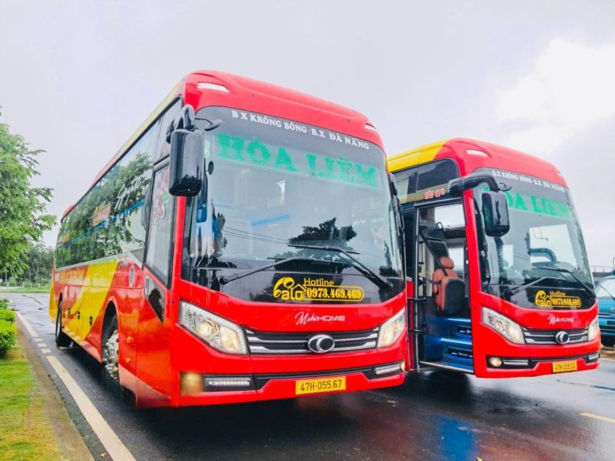 Xe Hòa Liêm Mặt trước xe Giường nằm 34 chỗ