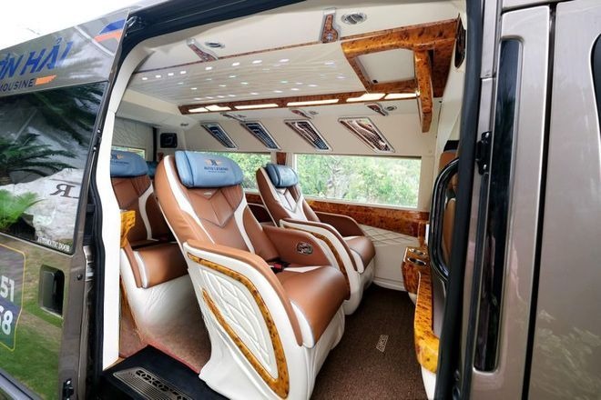 Xe Sơn Hải Limousine Tiện ích Nội thất Ghế ngồi Limousine 9 chỗ