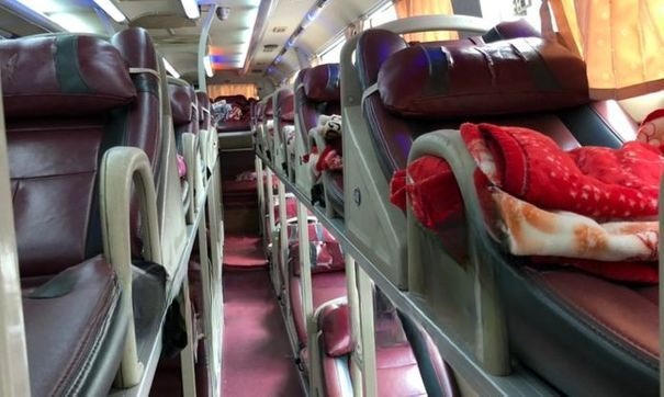 Xe Mạnh Hà (Hà Giang) Nội thất Giường nằm 44 chỗ