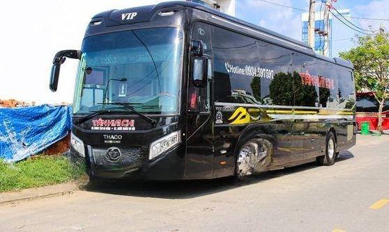 Xe Tân Kim Chi Bên hông xe Mặt trước xe Giường nằm 44 chỗ