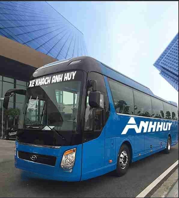 Xe Anh Huy (Hải Phòng) Mặt trước xe Ghế ngồi 45 chỗ (P)