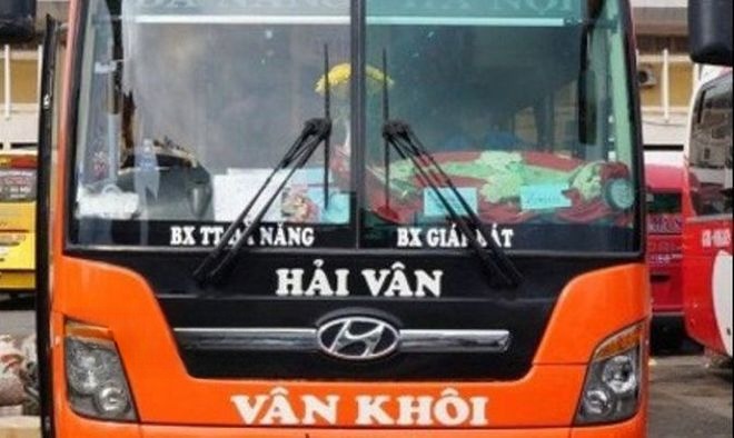 Xe Vân Khôi Mặt trước xe Giường nằm 40 chỗ