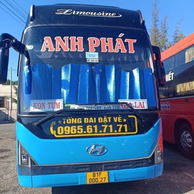 Xe Anh Phát Mặt trước xe Limousine 34 chỗ