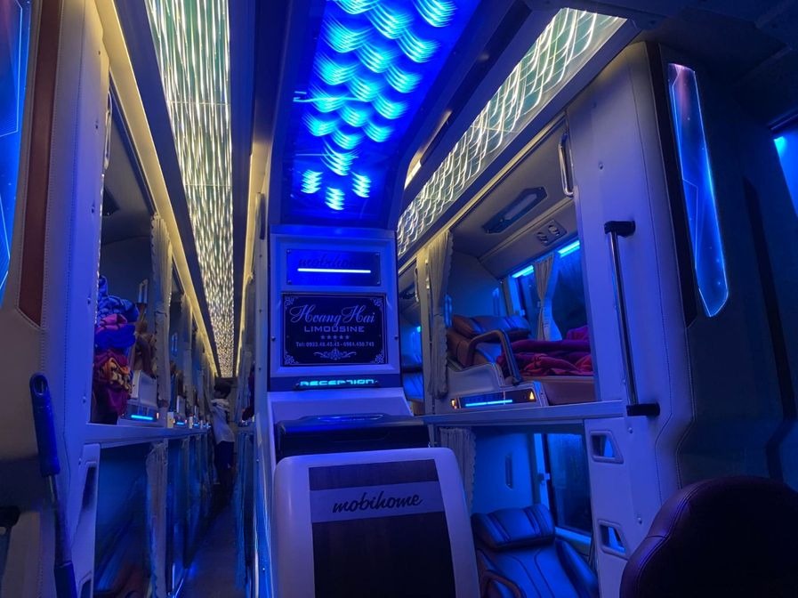 Xe Hoàng Hải (Bình Phước) Nội thất Giường nằm 34 chỗ 