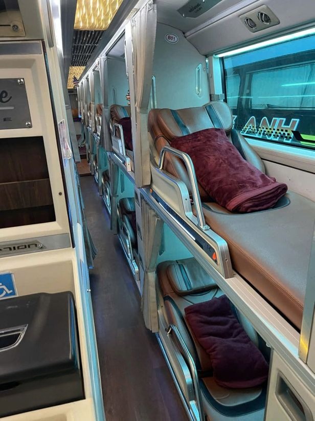 Xe Tuấn Anh (Đăk Lăk) Giường nằm Tiện ích Nội thất Limousine 34 phòng
