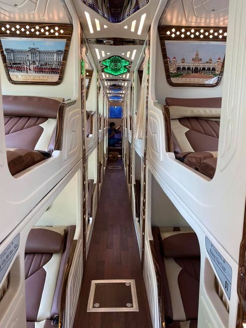 Xe Dũng Lệ Giường nằm Tiện ích Nội thất Limousine 22 Phòng Đôi
