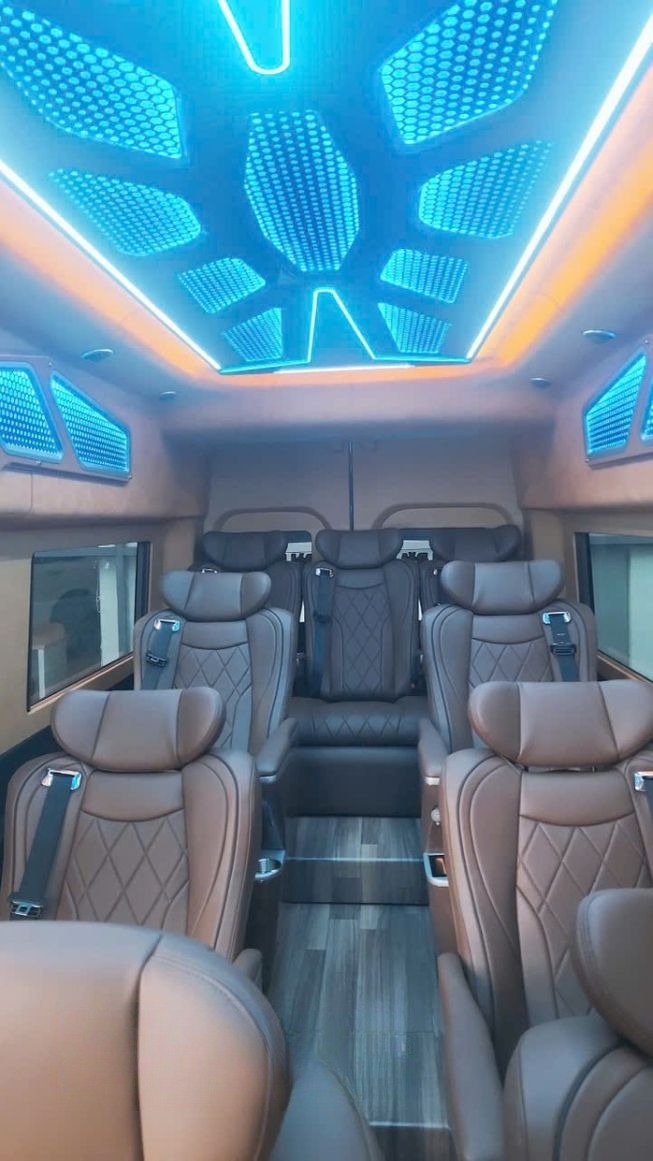 Xe Taly Ghế ngồi Tiện ích Nội thất Limousine 12 chỗ