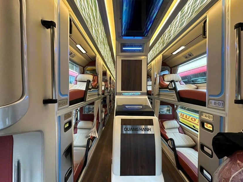 Xe Quang Hạnh (NT) Nội thất Tiện ích Giường nằm Limousine 32 giường (WC)