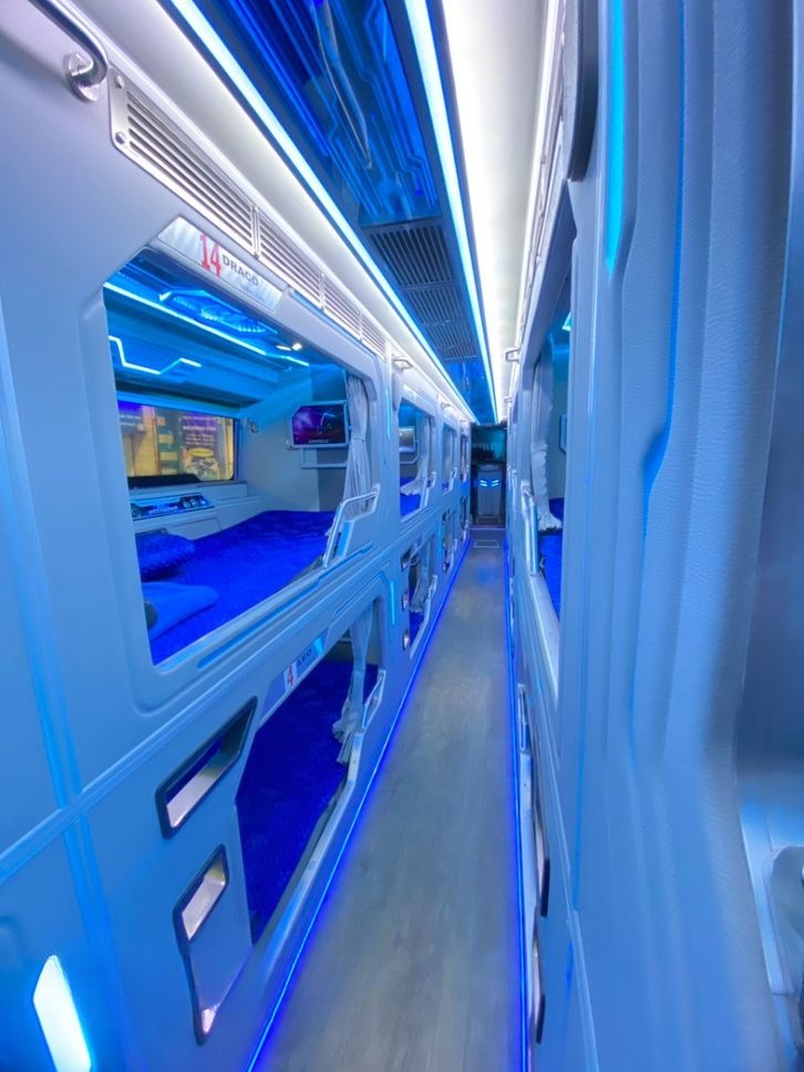 Xe Phúc An Express Nội thất Giường nằm Limousine 22 giường phòng (WC)