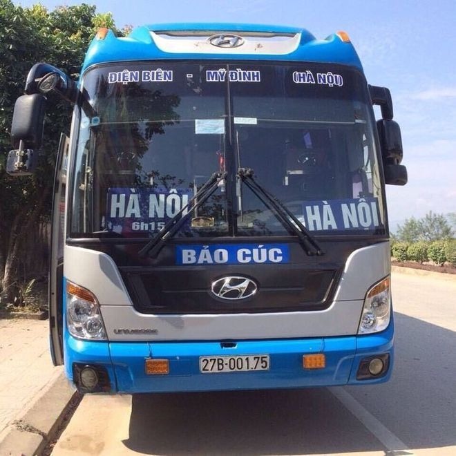 Xe Bảo Cúc Mặt trước xe Giường nằm 41 chỗ