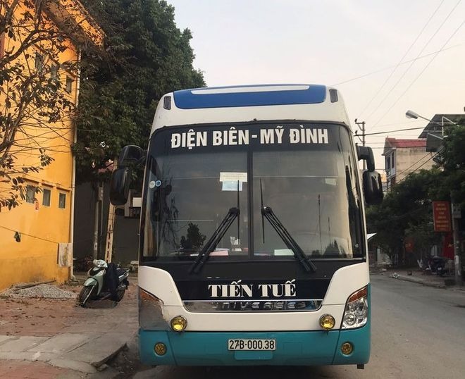 Xe Tiến Tuế Mặt trước xe Giường nằm 43 chỗ