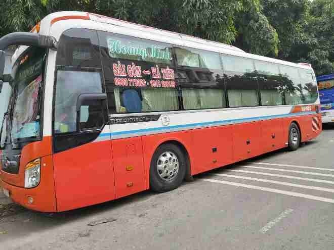 Xe Hoàng Minh Bên hông xe Giường nằm 40 chỗ