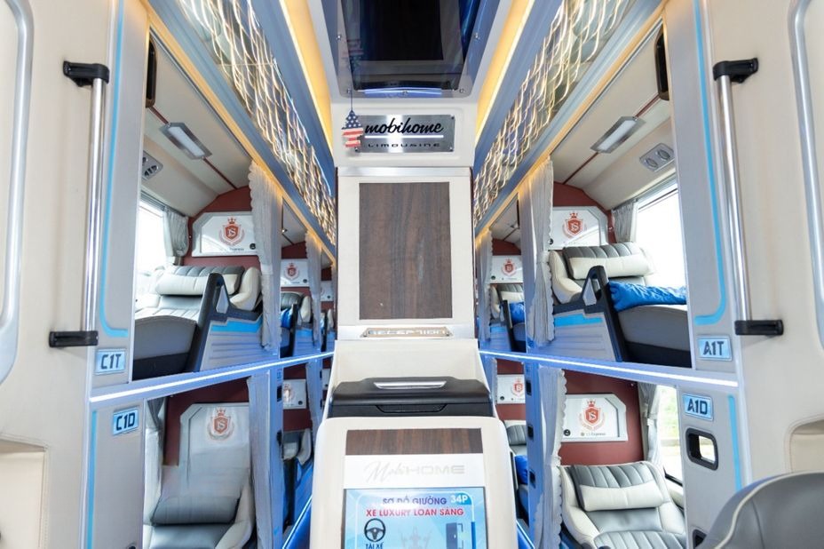 Xe Loan Sáng Giường nằm Nội thất Limousine giường phòng 34 chỗ