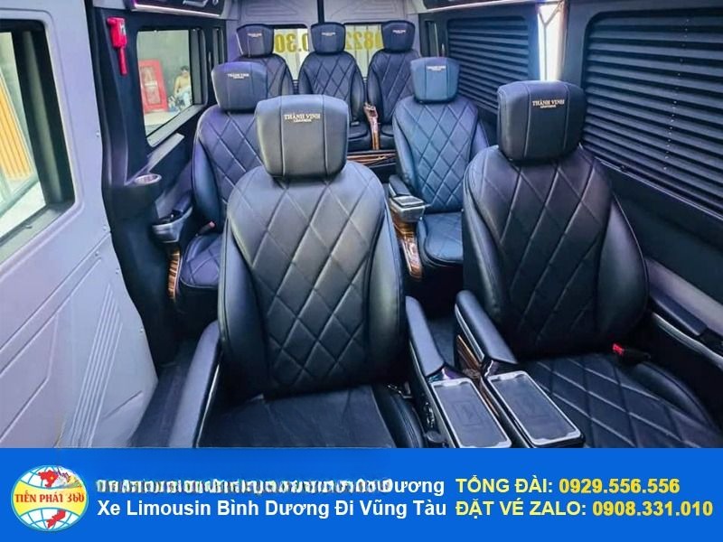 Xe Tiến Phát 360 Ghế ngồi Nội thất Tiện ích Limousine 9 chỗ