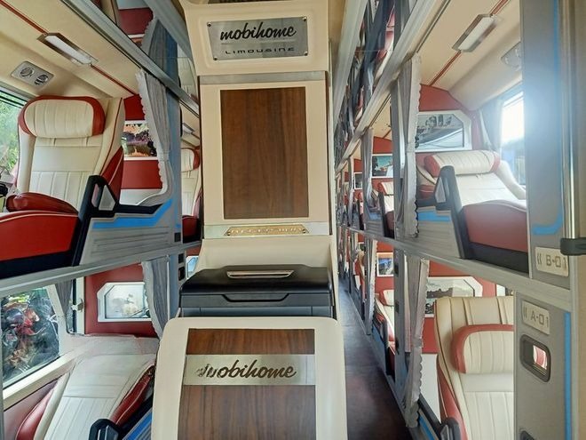 Xe Việt Tân - Đà Lạt Nội thất Tiện ích Giường nằm Limousine 34 chỗ