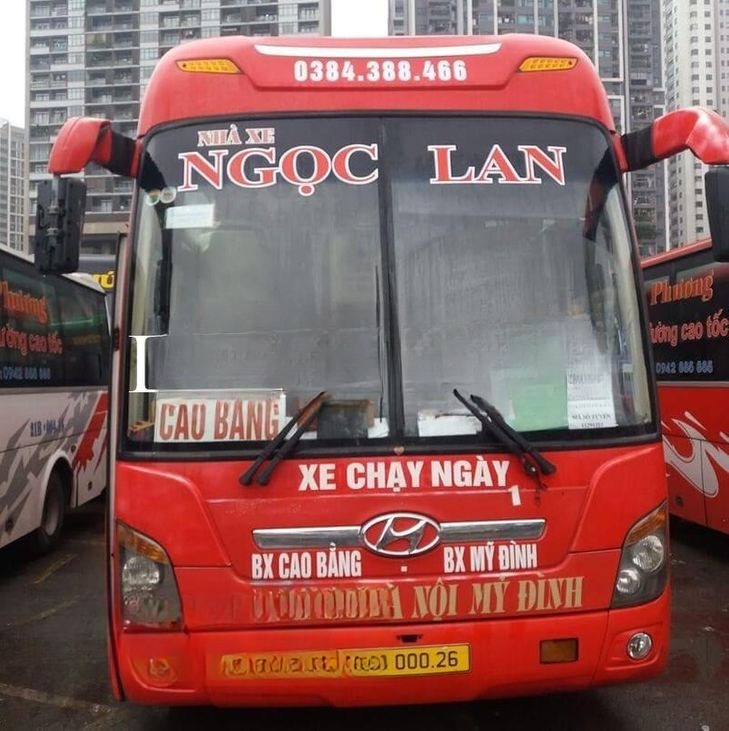 Xe Ngọc Lan Mặt trước xe Ghế ngồi 29 chỗ