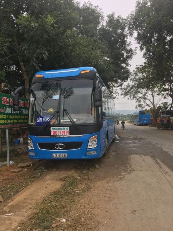 Xe Tâm Đức Mặt trước xe Giường nằm 40 chỗ
